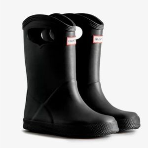 HUNTER Kids First Grab Handle Rain boots, size US 2